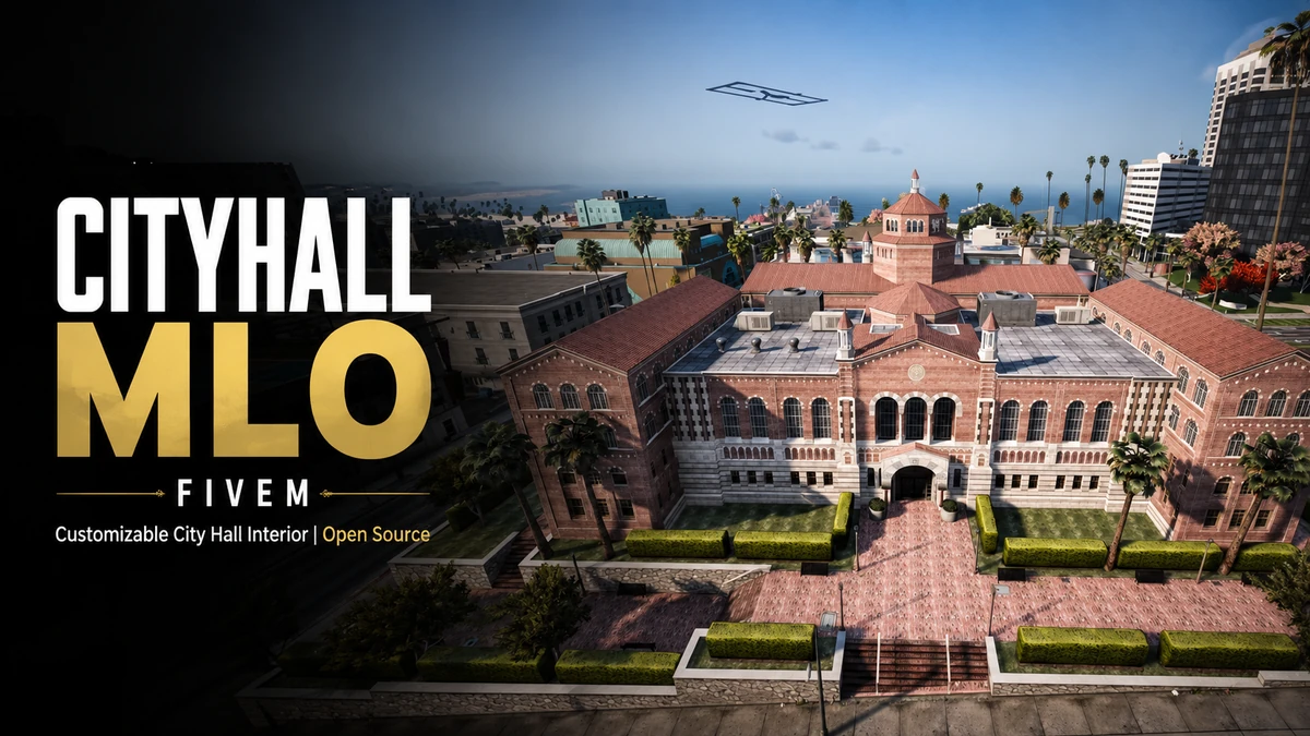 CityHall MLO FiveM | Customizable City Hall Interior | Open Source
